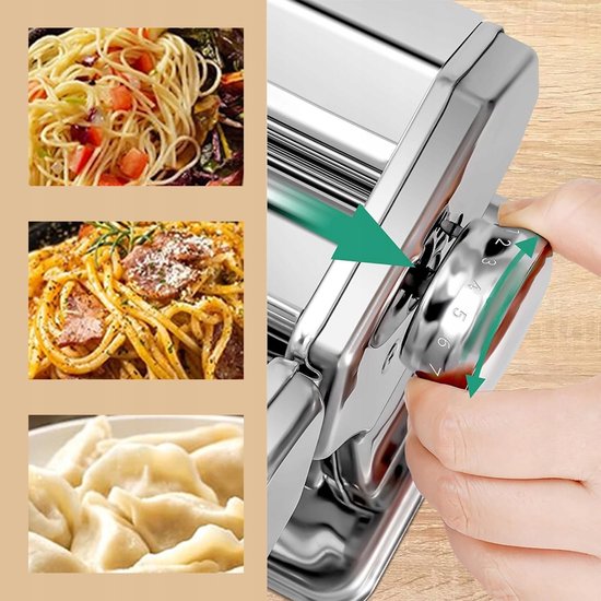 Merkloze handmatige Pastamachine met 7 instellingen voor Italiaanse Pasta van merkloze — afbeelding 3