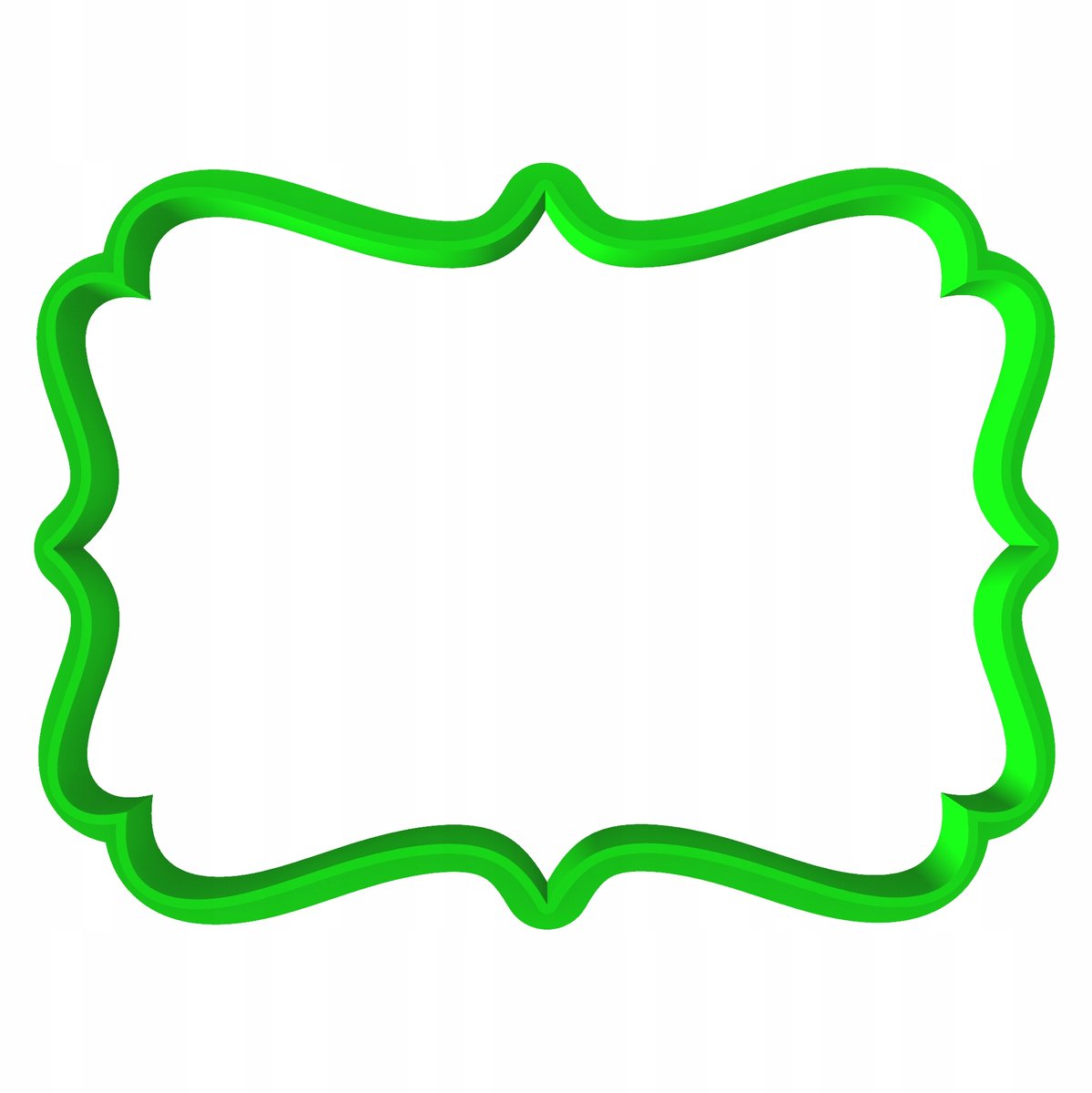 Koekjesvorm "Ramka 61" - 8cm - PETG - Vaatwasserbestendig