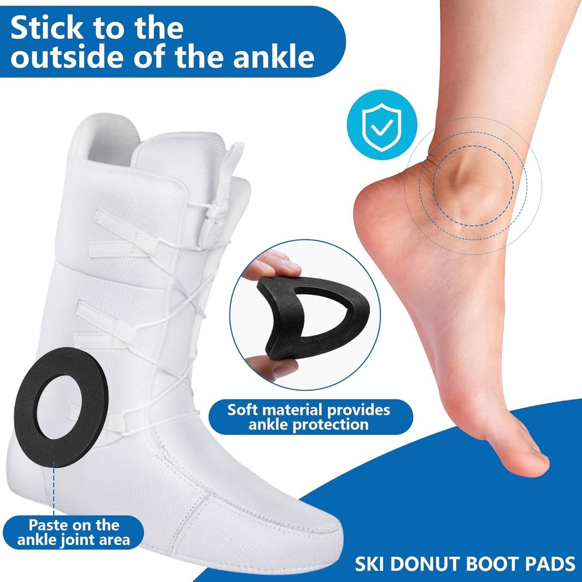 SolidKeus - 6 Stuks Zelfklevende Foam Kussens voor Skates en Snowboardlaarzen