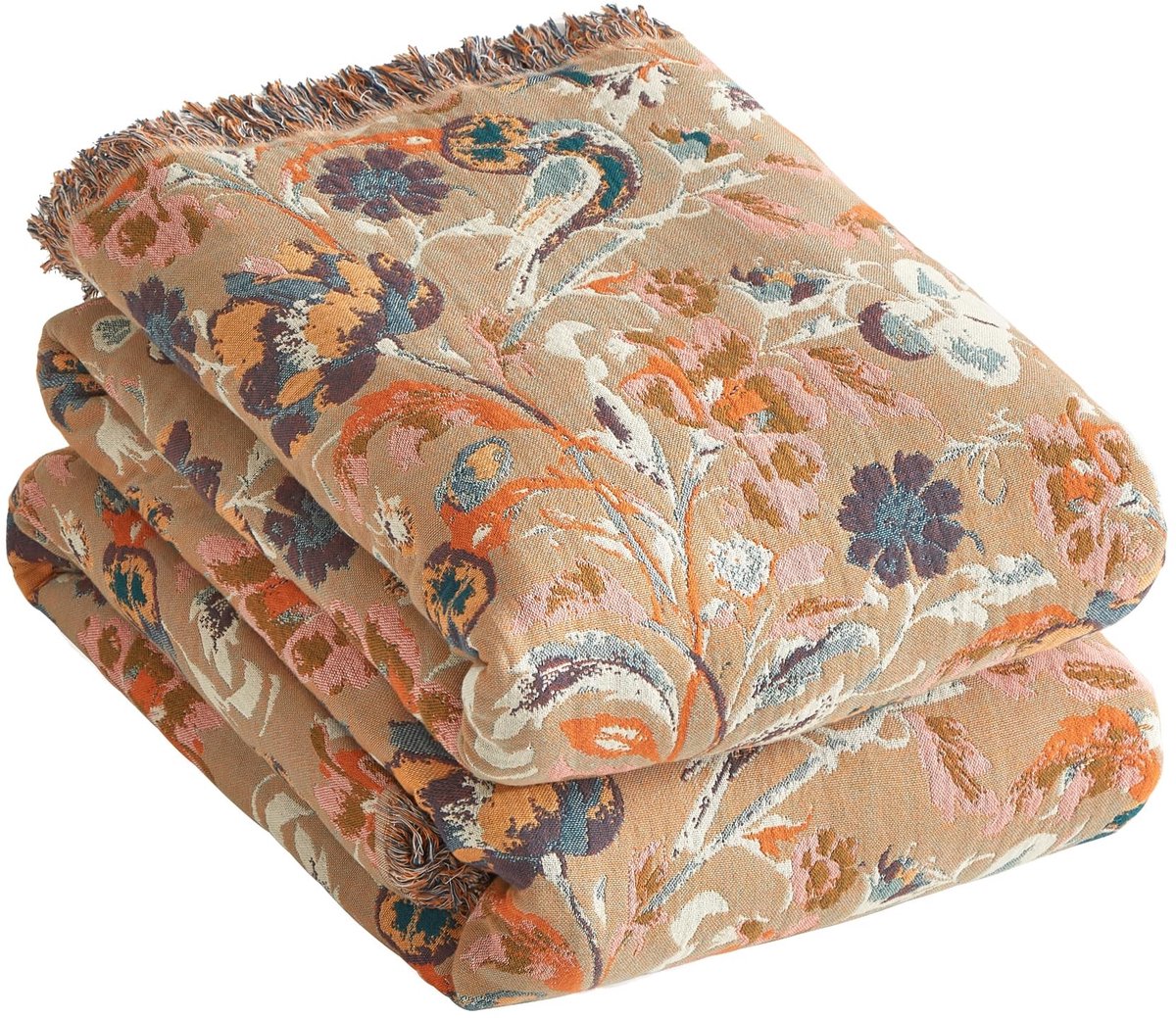 SolidKeus - Boho Plaid van 100% Katoen 150 x 200 cm met Franje