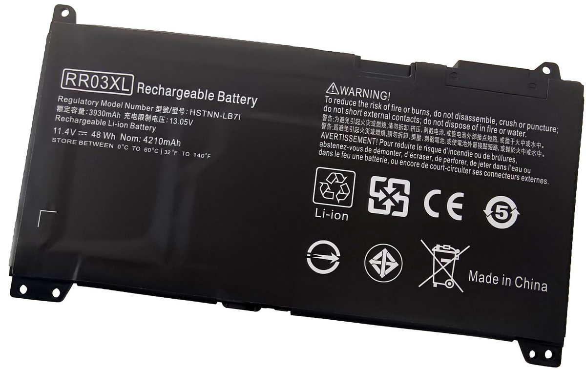 SolidKeus - Laptop Accu RR03XL voor HP ProBook 430 G4 G5 440 G4 G5
