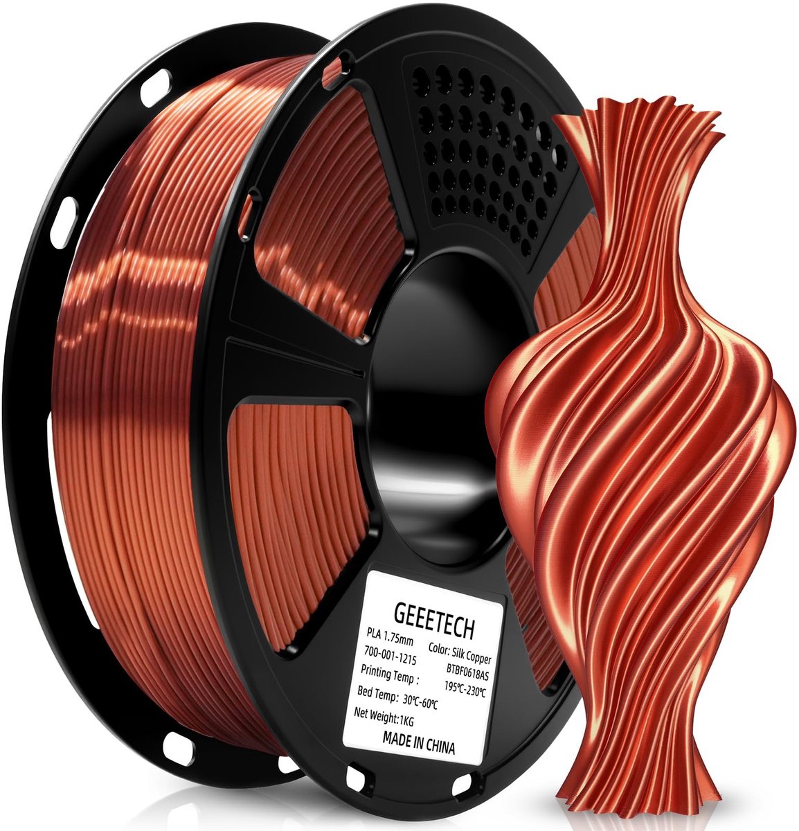 SolidKeus - PLA Silken Filament 1.75mm 1kg voor 3D Printers