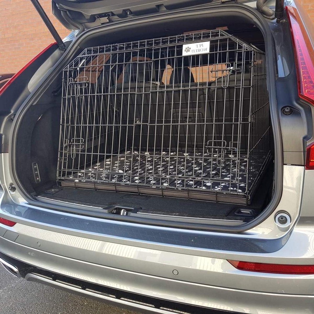 Autohondenkooi - Reiskooi hond - Veilig Transport - Schuin Ontwerp - 96.5 cm - Zwart