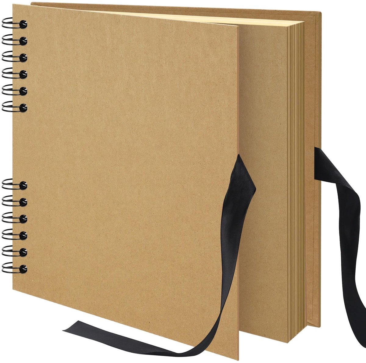 SolidKeus - DIY Scrapbook Fotoalbum met 40 Bladen in Khaki voor Herinneringen