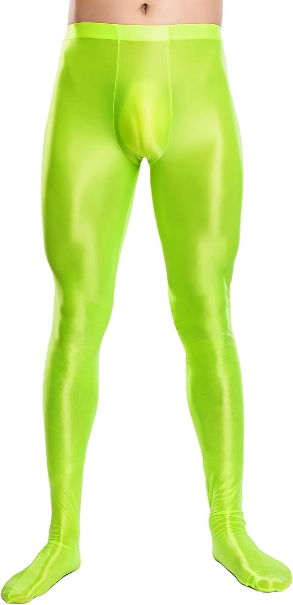 Olie Glanzende Legging Voor Mannen Glanzende Panty Hoge Taille Strakke Leggings Olie Glanzende Kousen Zijdeachtige Panty Glanzende Broek Sokken Stretchy Panty