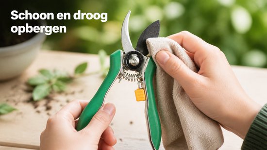 Bloemensnoeischaar 15 cm - RVS krom blad - voor takken tot 18 mm — afbeelding 4
