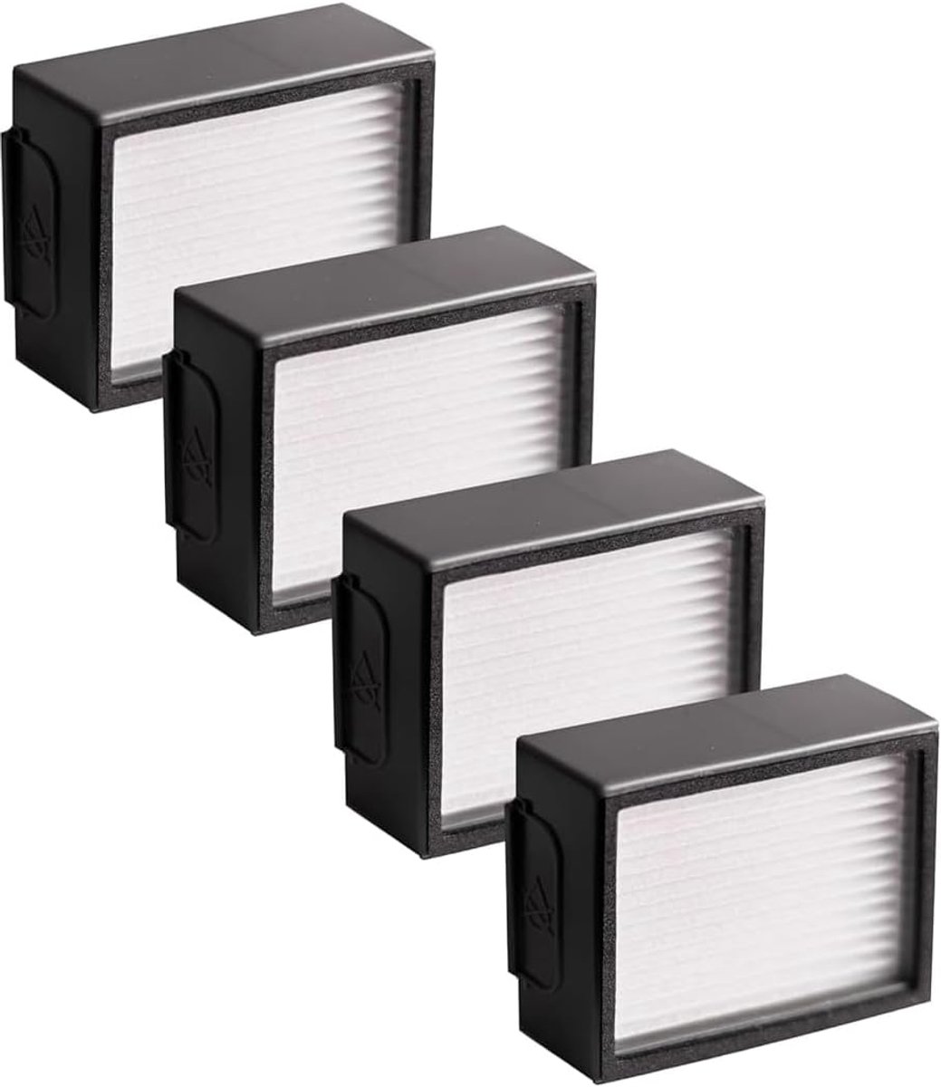 Filter voor iRobot Roomba e5 e5154 e6 i7 i7+ i7156 i1 i3 i4 Combo i5 + J5 + i8 luchtfilter HEPA (niet voor Combo J7+/J9+) reserveonderdelen (4 stuks)