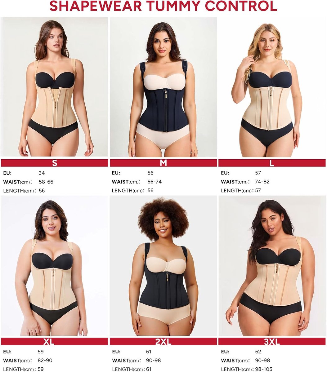 Dameskorset, waist trainer, Cincher korset, taillevormer