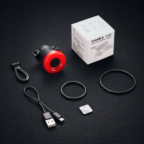 Towild TL02 Slimme Fietsachterlicht met Remdetectie - USB Oplaadbaar — afbeelding 3
