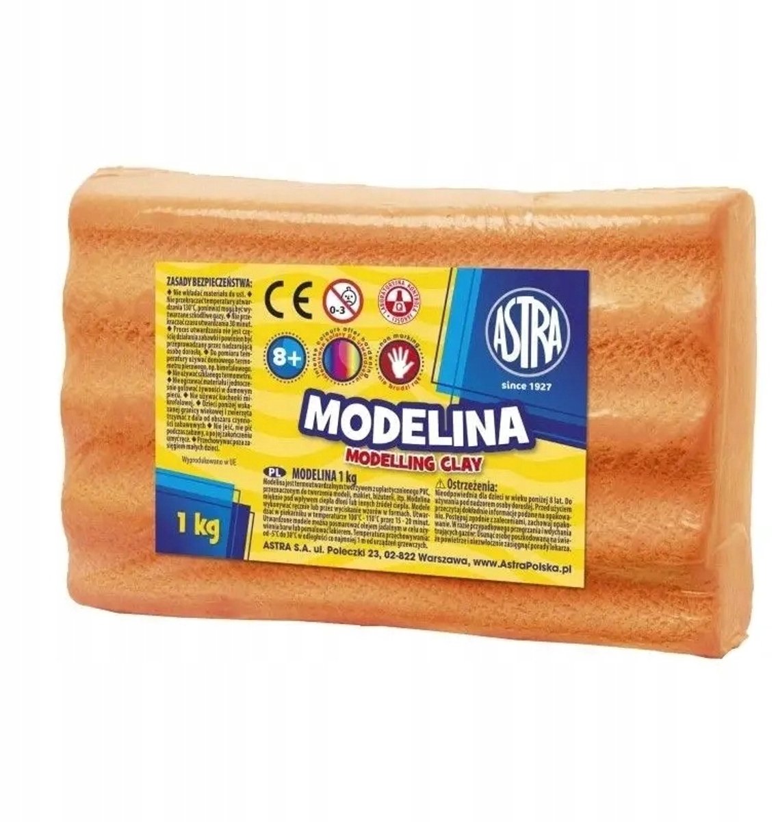Astra Klei 1 kg Oranje - Duurzame Knutselklei voor Kinderen