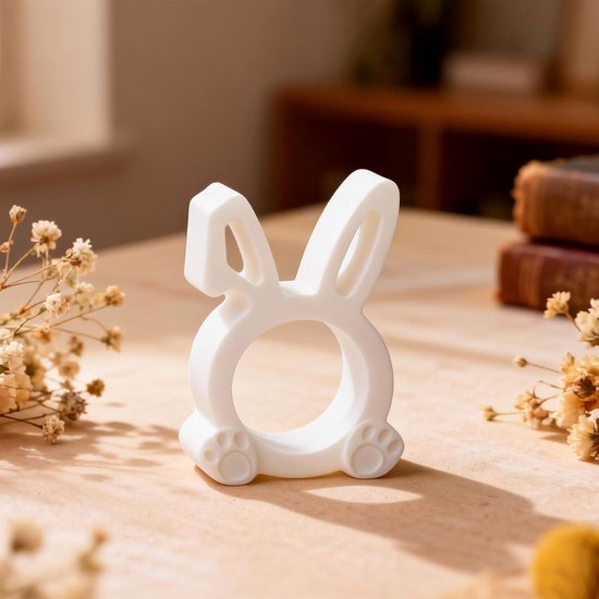 3D Paashaas Siliconen Mal - Voor Chocolade, Snoep & Gebak, Voedselveilig, ook voor Zeep, Kaars, Hars, BPA-vrij, Geschikt voor Vaatwasser — afbeelding 5