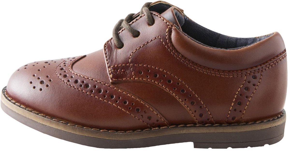 Next - Jongens - Brogues met veters en brede pasvorm (G) - Bruin