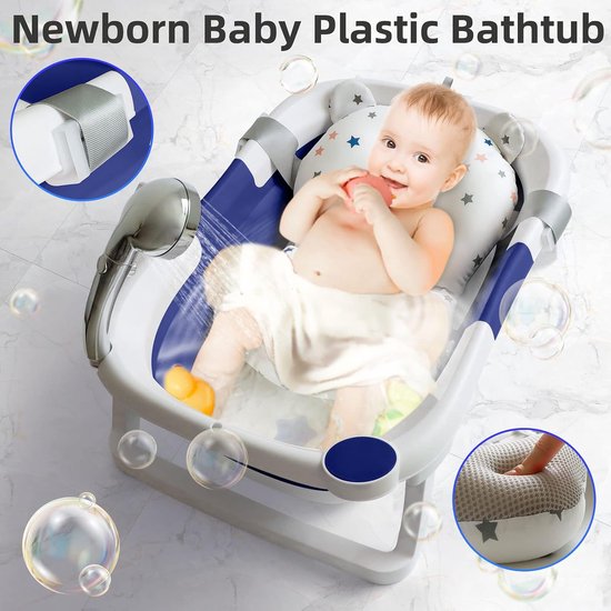 Opvouwbare Babybadkuip - Comfortabele en Draagbare Badervaring voor Peuters van Luvion — afbeelding 3