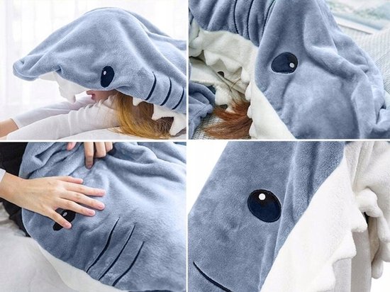 Shark Deken Pyjama Slaapzak - Warme en leuke onesie (160-168cm) van Shark — afbeelding 5