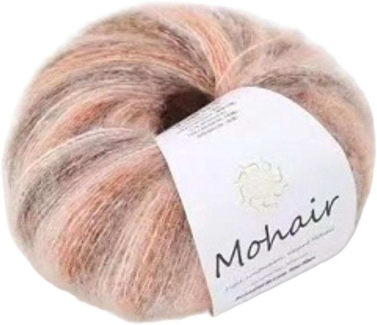 10/20 stuks meerkleurig kleurverloop mohair garen, zachte breiwol, perfect voor knutselwerk, comfortabele truien, warme sjaals (25 g)