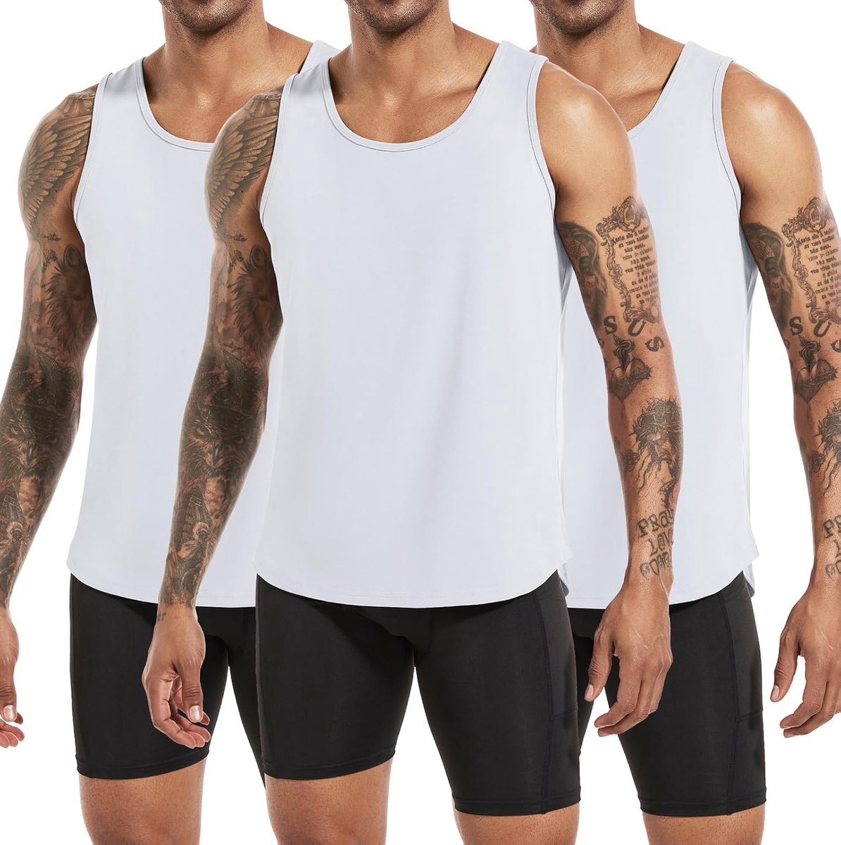 Heren katoenen workout tanktops, atletische gym spier tank top, fitness bodybuilding mouwloze T-shirts voor mannen