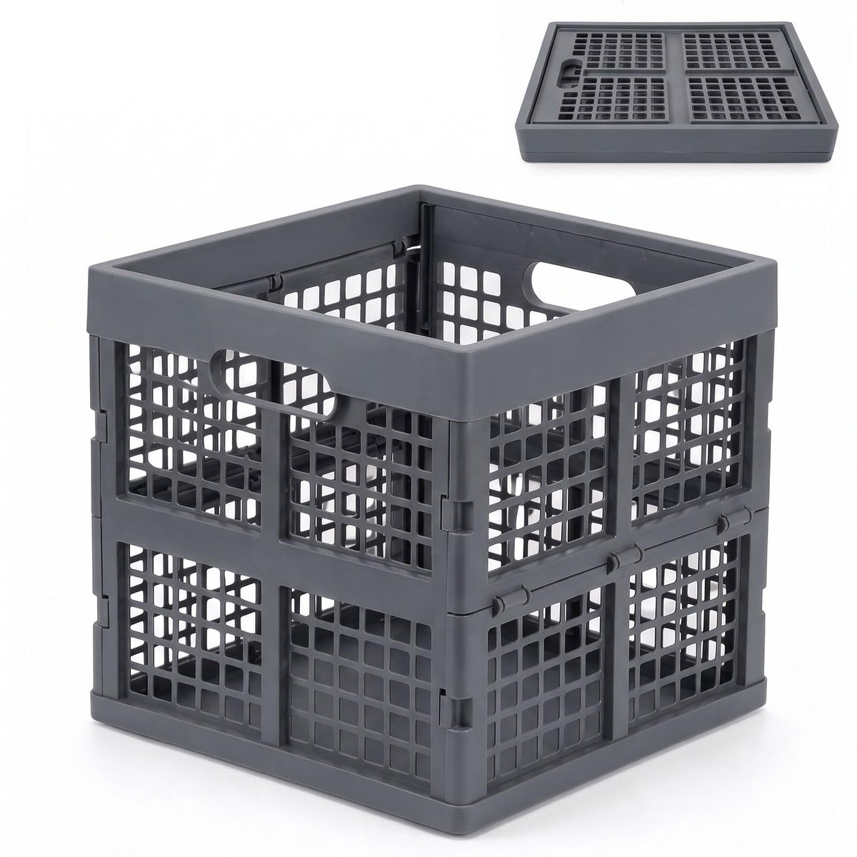 SolidKeus - Opvouwbare Klapbox 36 Liter met Handvat voor Multifunctioneel Gebruik