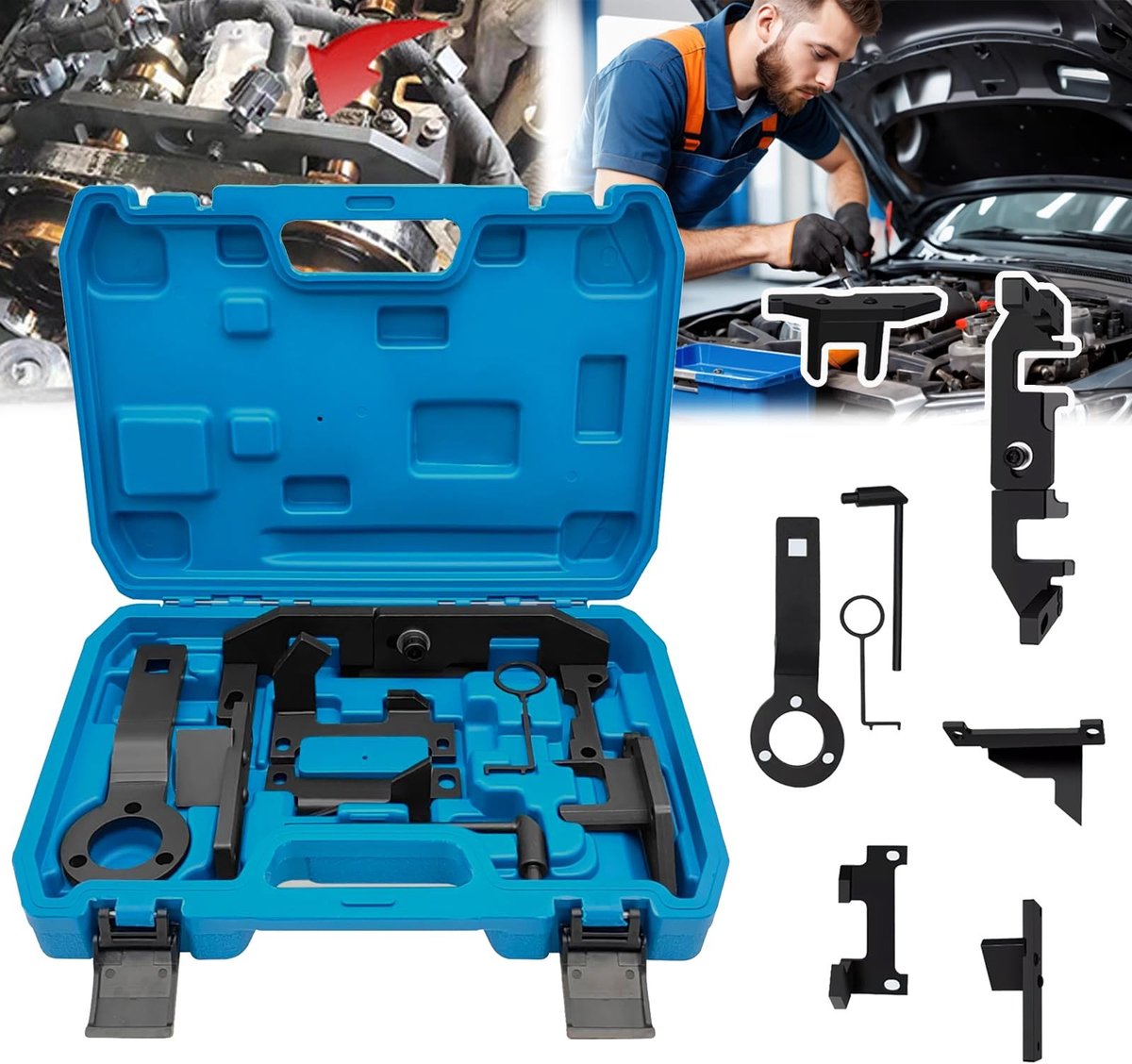 SolidKeus - Motor Timing Gereedschap Kit voor Diverse Auto Modellen