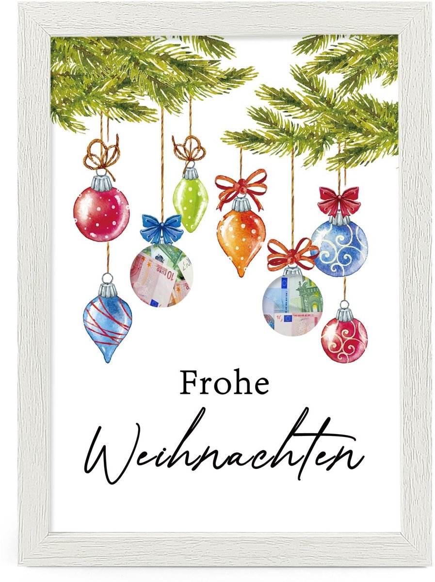 SolidKeus - Kerst Geld Cadeauverpakking met Fotolijst