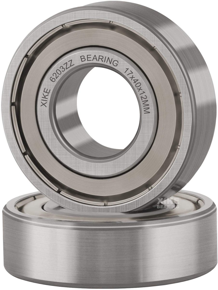 SolidKeus - 2 Stuks 6203ZZ Kogellagers 17x40x12mm met Metalen Afdichtingen