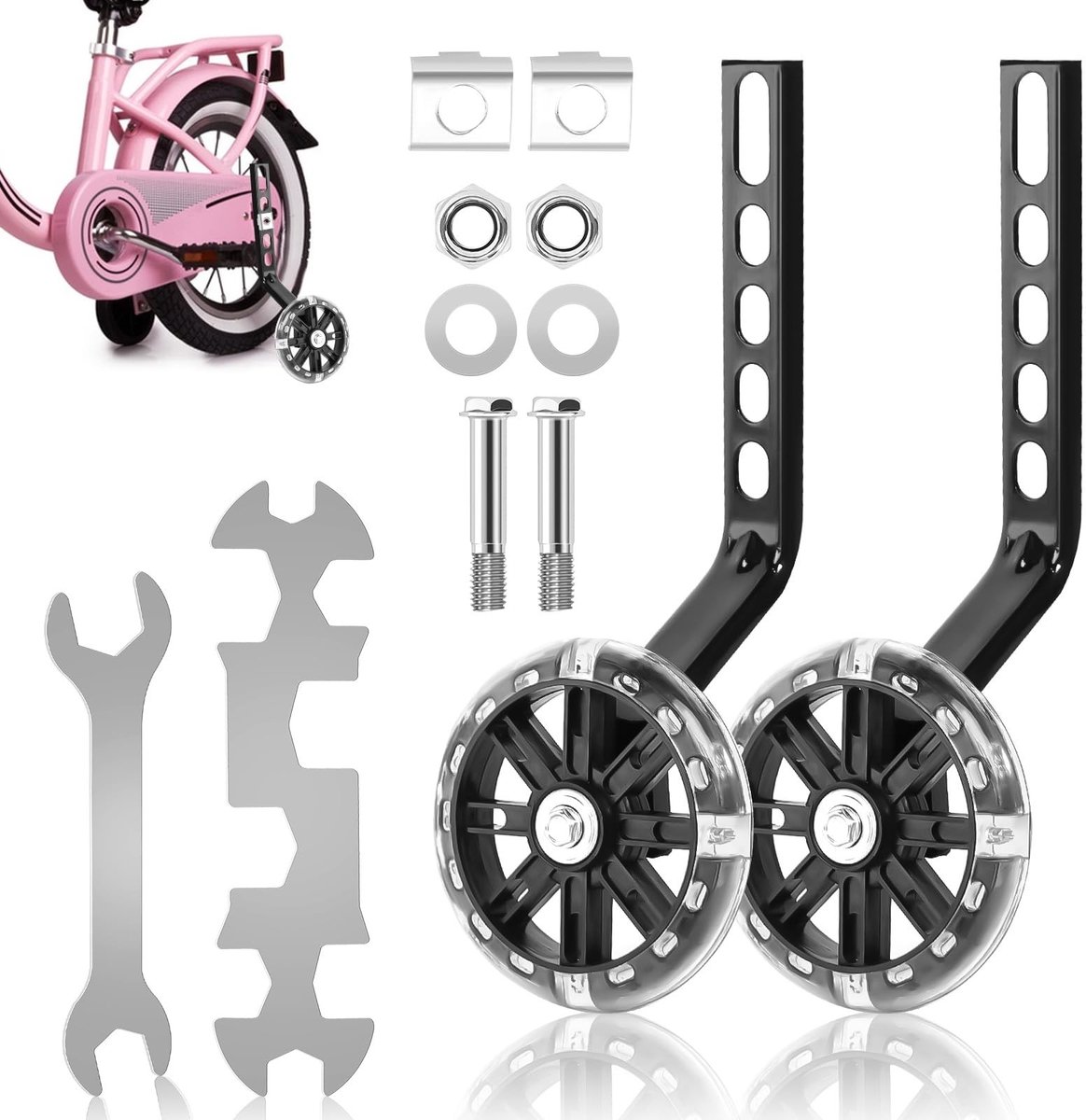 SolidKeus - Universele Fiets Stabilizers met Stille Wielen