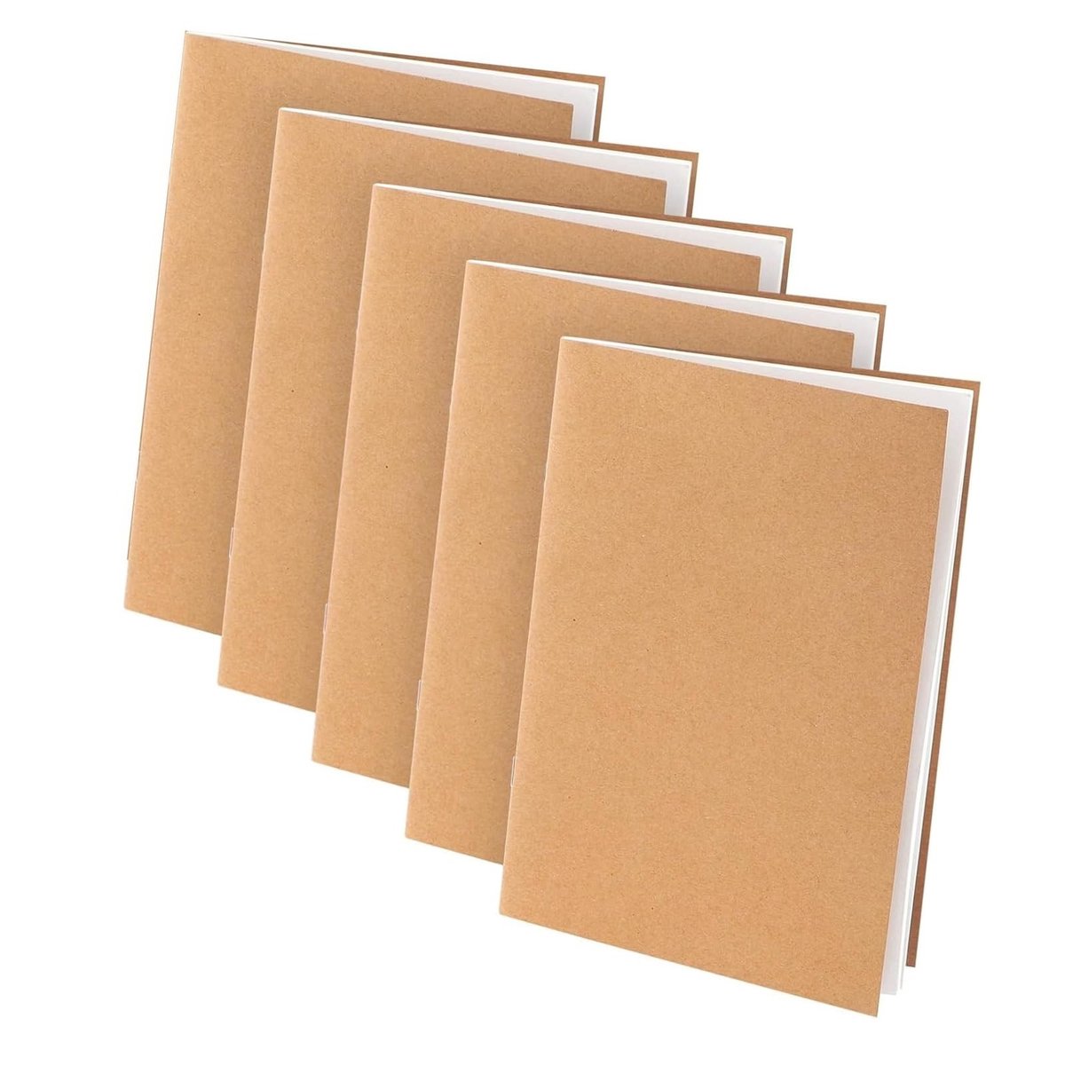 SolidKeus - Set van 5 A5 Notitieboekjes met Lege Pagina's