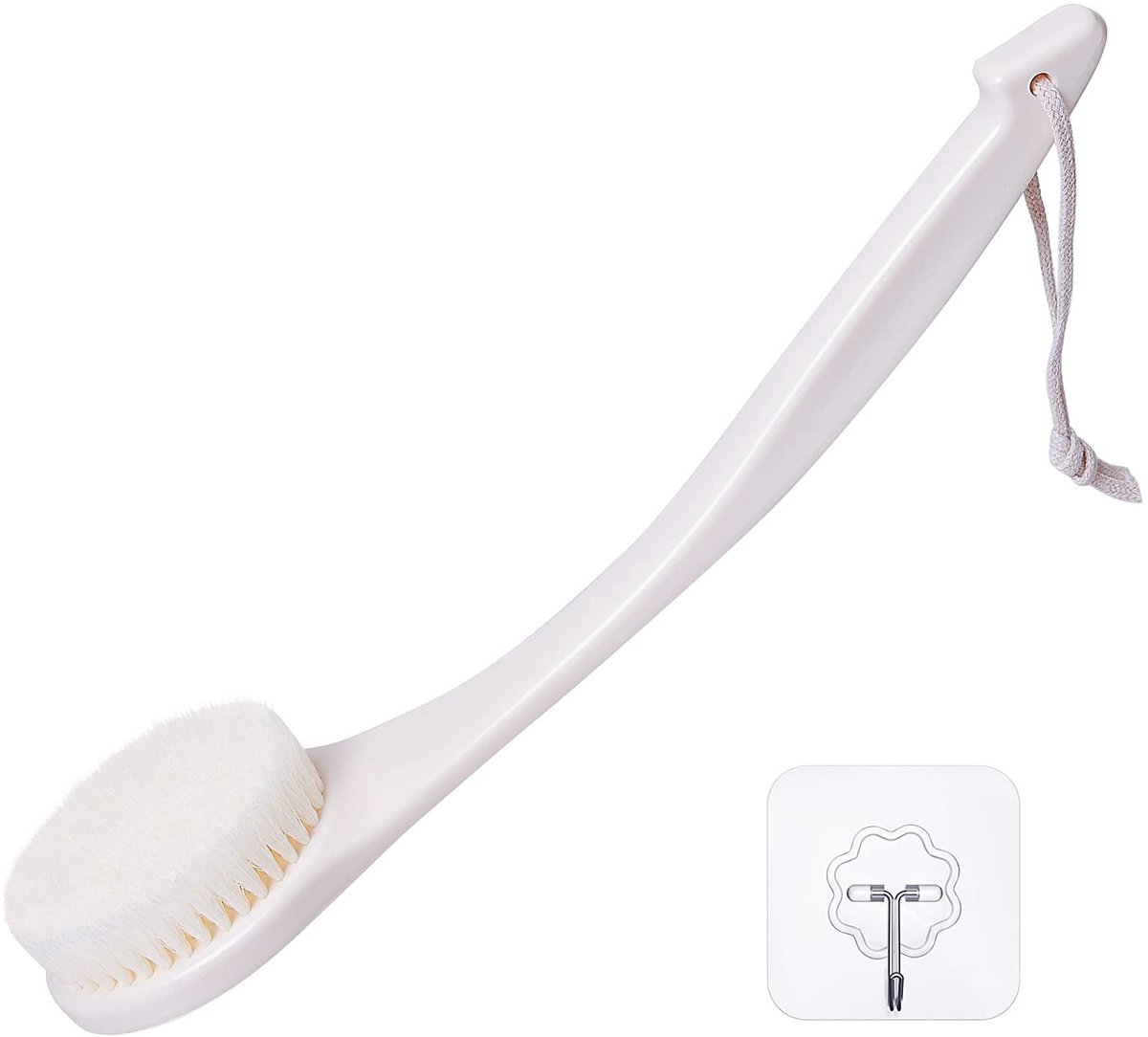Omgoods - Achterborstel Massageborstel voor Douche met Lange Handgreep