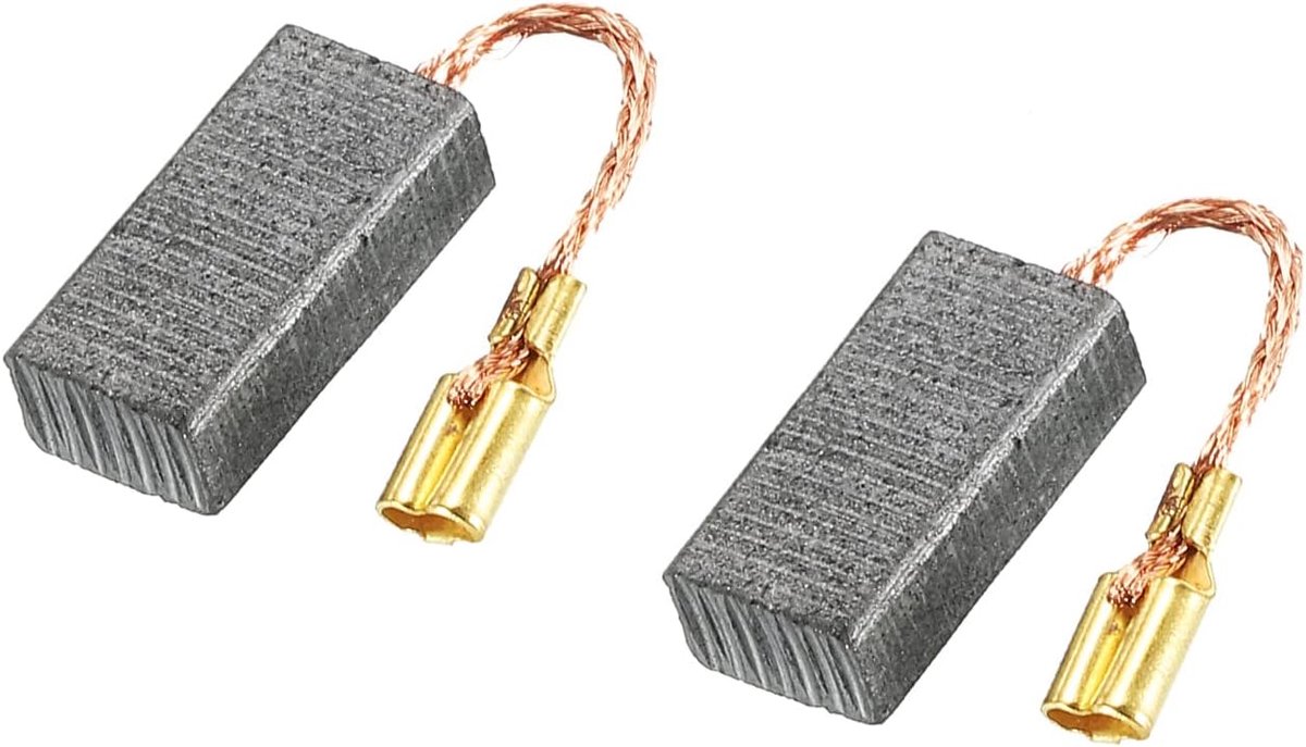 Koolborstels 15x8x5mm voor Elektrische Motoren Power Tool Haakse Slijper Tafelzaag Reserveonderdeel Reparatie, 2 Pack