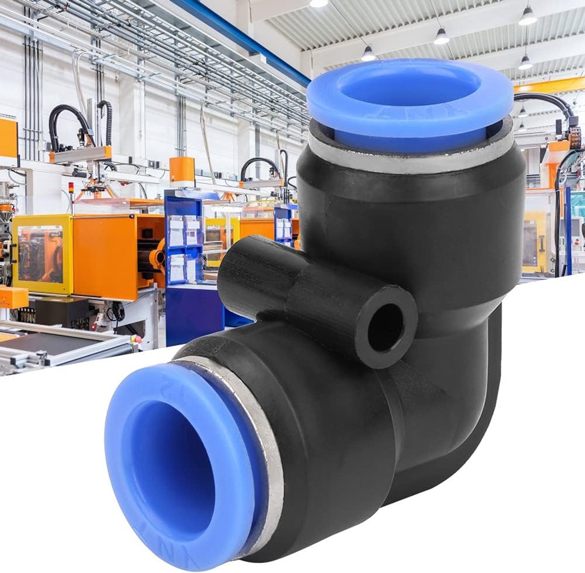 10 Stks Plastic Gelijke Elleboog Quick Connect Pneumatische Luchtslangbuis Duwfitting PV 12 12mm Duw Om Fittingen Te Verbinden Pneumatische Pijpverbinding (PV-12 (12 mm))