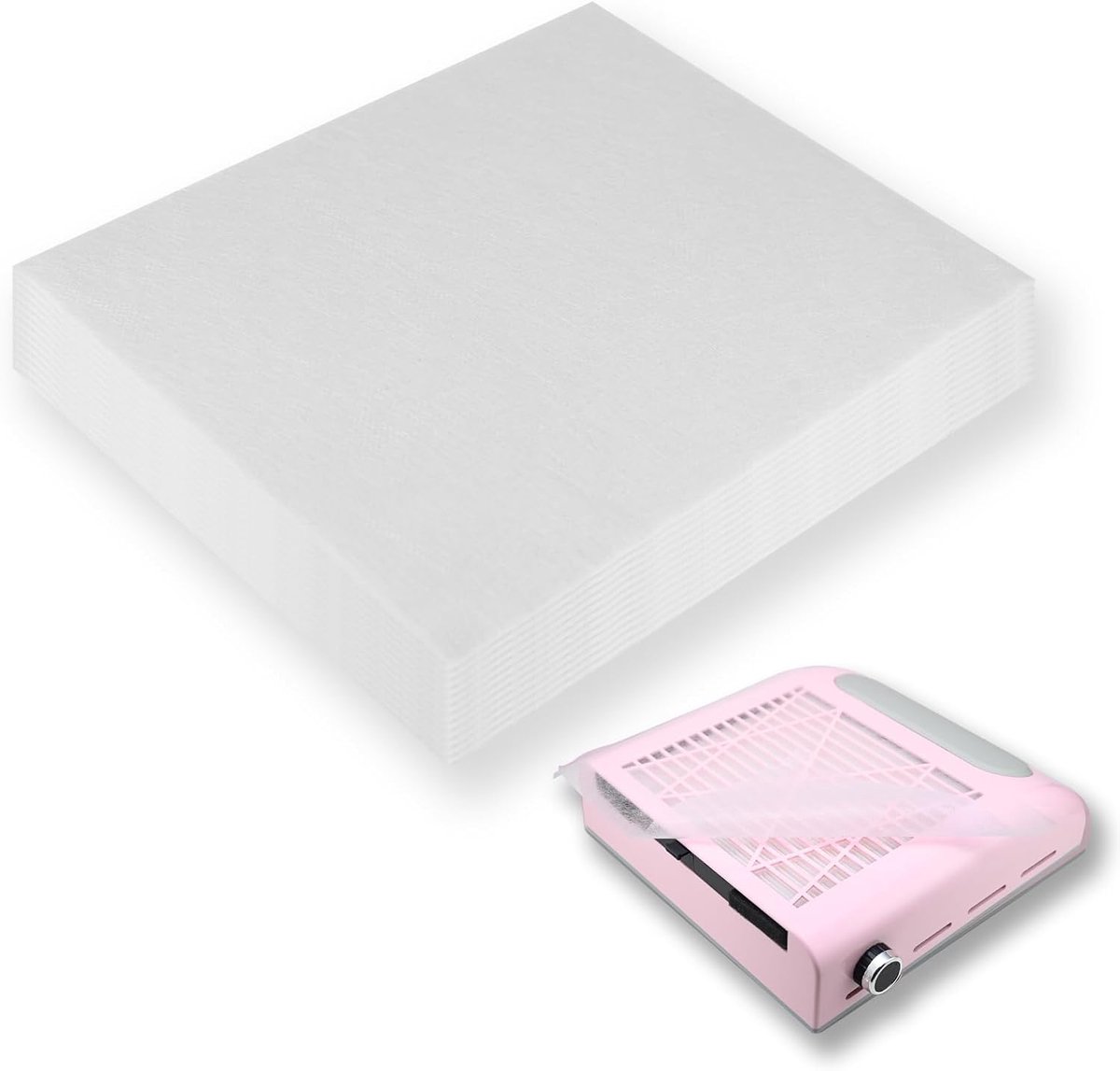 300 vellen nagelstofafscheider filterpapier wegwerpstoffilter voor de meeste nagelstofafzuigmachines, stofreiniger vervanging filterpapier nageltechnische benodigdheden accessoires voor thuissalon