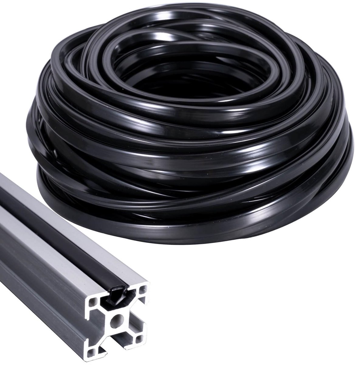 SolidKeus - 6 m Aluminium Profiel Sealing Strip 30 x 30, 40 x 40 - 1 Stuk