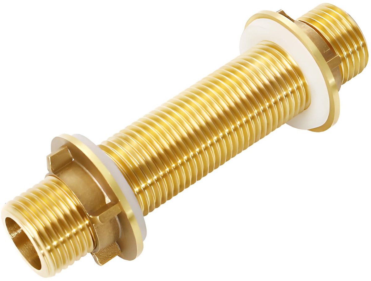 SolidKeus - Messing Tankdoorvoer G1/2 Inch met Siliconen Seals