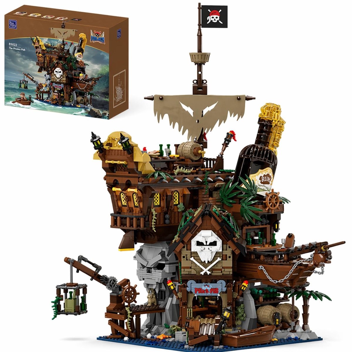 SolidKeus - Piratentaverne Bouwset met Nautische Details