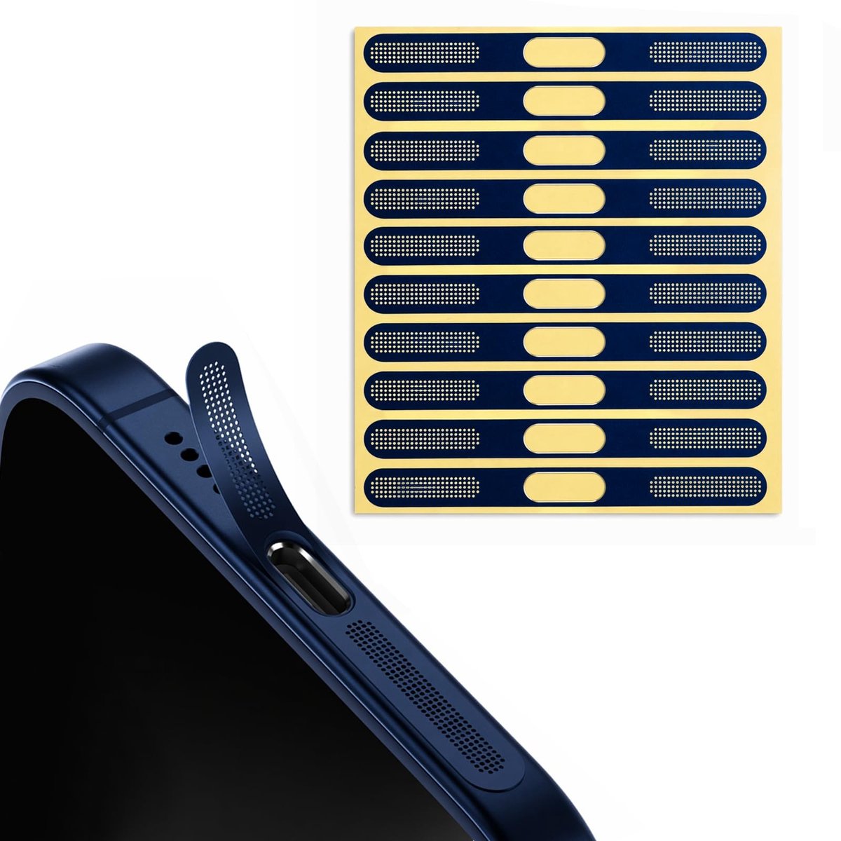 SolidKeus - Set van 10 Stofbeschermingsstickers voor iPhone 17 Pro