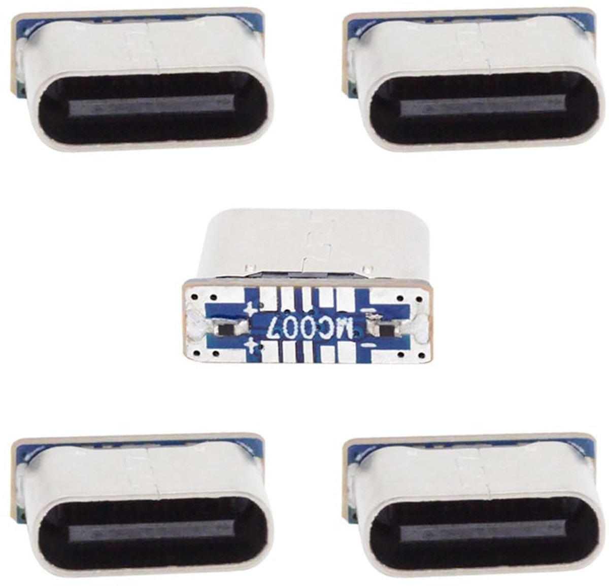 SolidKeus - 5-pack USB Type-C Vrouwelijke Socket Connector