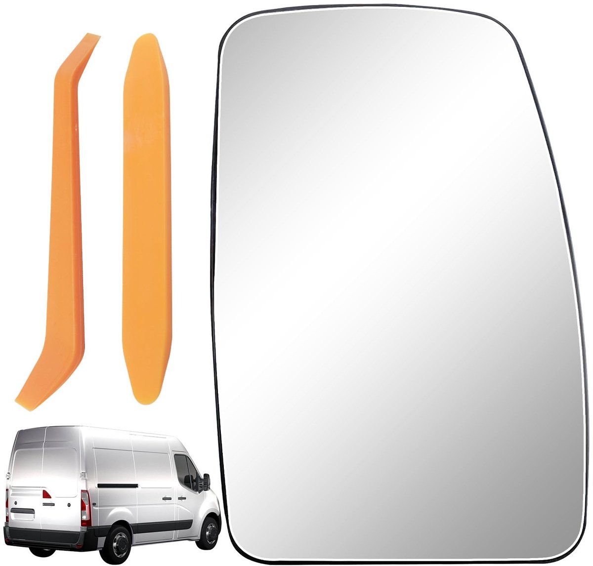 SolidKeus - Vervangend Spiegelglas voor Diverse Auto's, Verhit en Helder