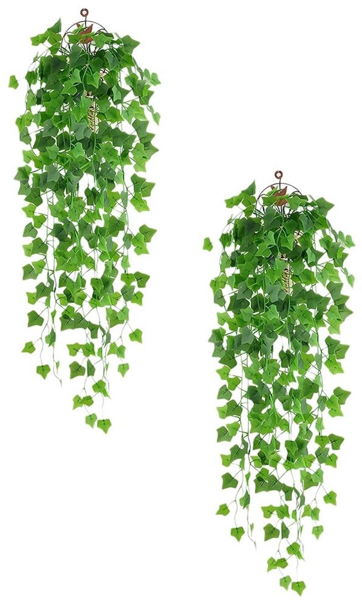 SolidKeus - Set van 2 Hangende Kunstplanten voor Wanddecoratie