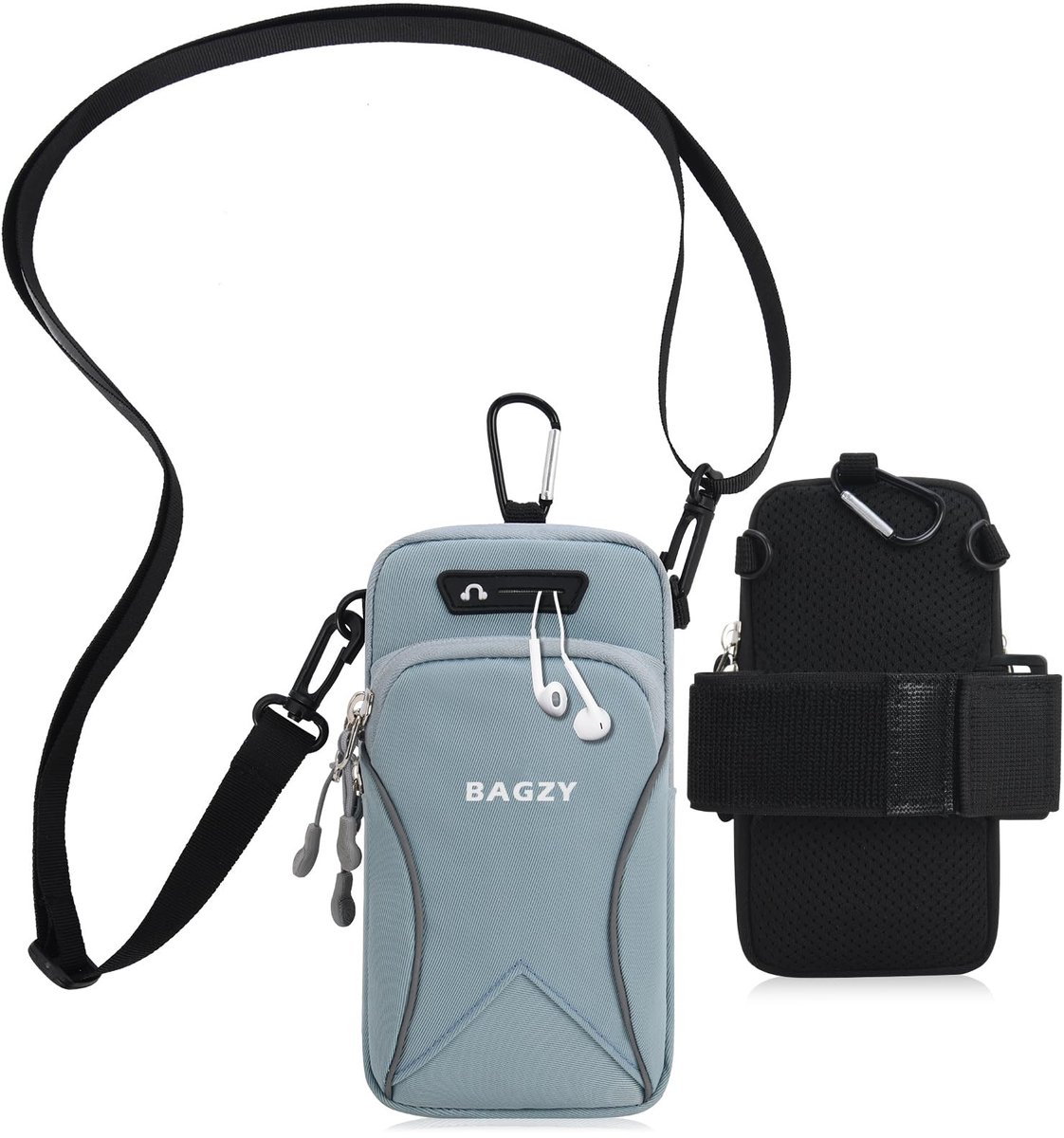 SolidKeus - Sport Smartphone Tas voor Jogging en Fitness (Lichtblauw)