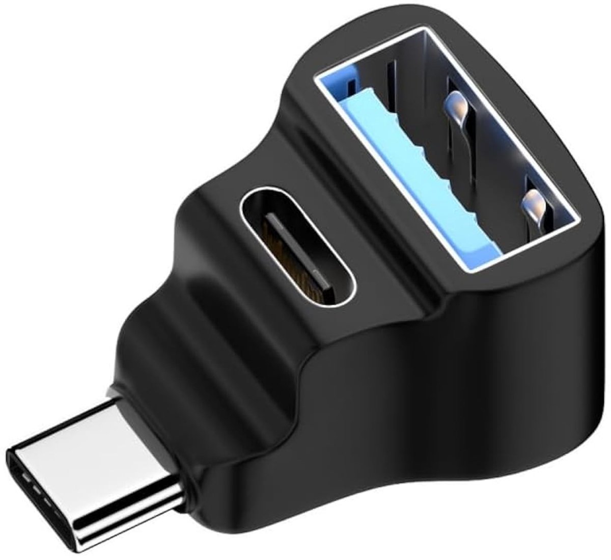 SolidKeus - USB 3.0 Type-C naar Dubbele Type-A Adapter