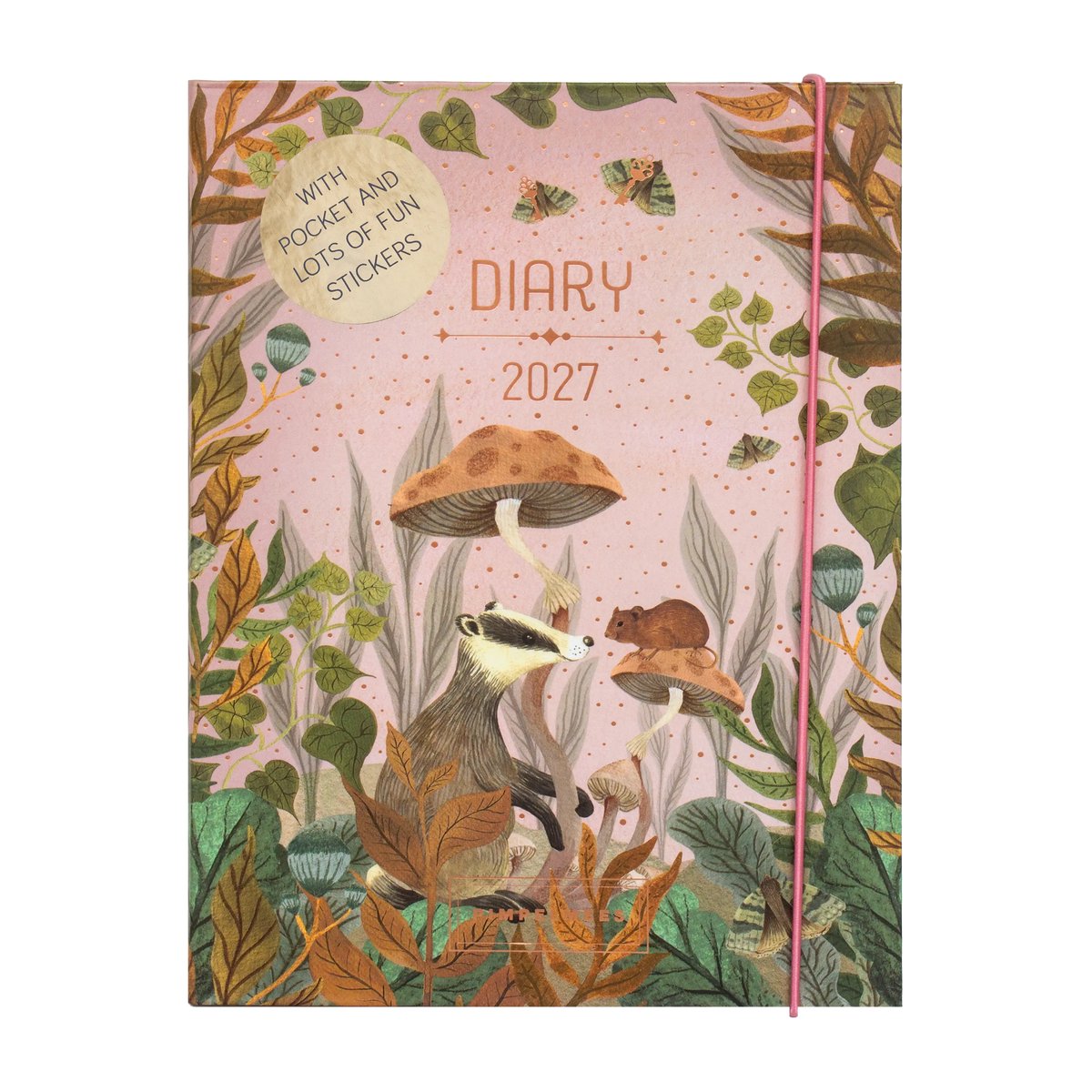 Pimpelmees Magical Forest A5 Agenda 2027 Badger Warm Red
