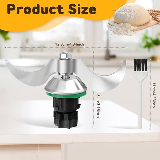 Messen voor Vorwerk Thermomix TM5, TM6, TM7, reserveonderdelen voor Thermomix messen, mixmes, reserveaccessoires geschikt voor Thermomix TM7, TM6, TM5, compatibel met Vorwerk Thermomix TM5, TM6 — afbeelding 4
