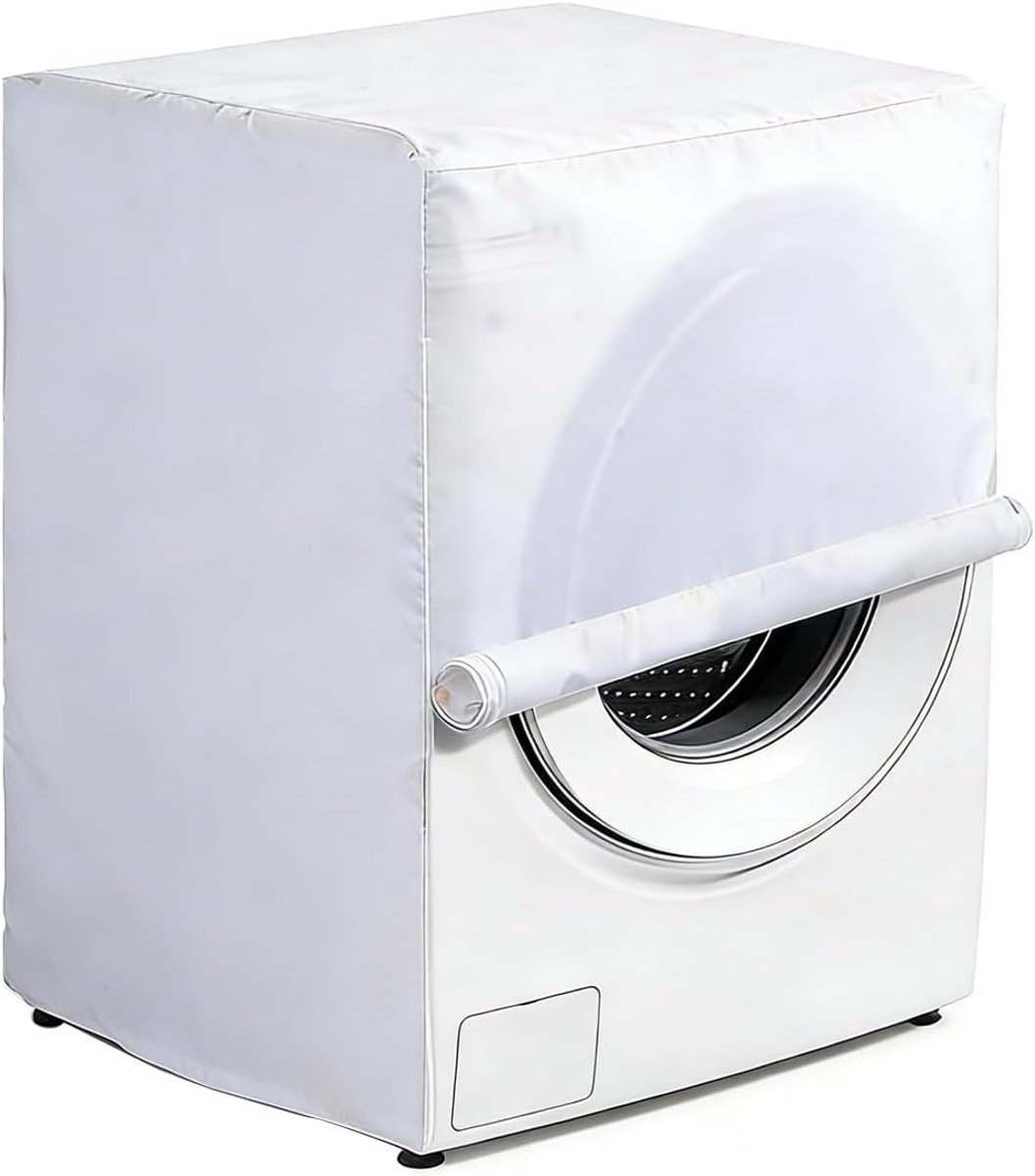 Buitenwasmachinehoes in PEVA - Beschermhoes voor Wasmachine & Droger - Zon- & Stofbescherming voor Balkon of Keuken - 63x62x85 cm