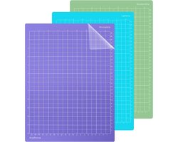 3 stuks snijmat voor Cricut-Joy-Xtra, A4 snijmatten voor plotter, knutselen, patchworken (StandardGrip, LightGrip, StrongGrip)