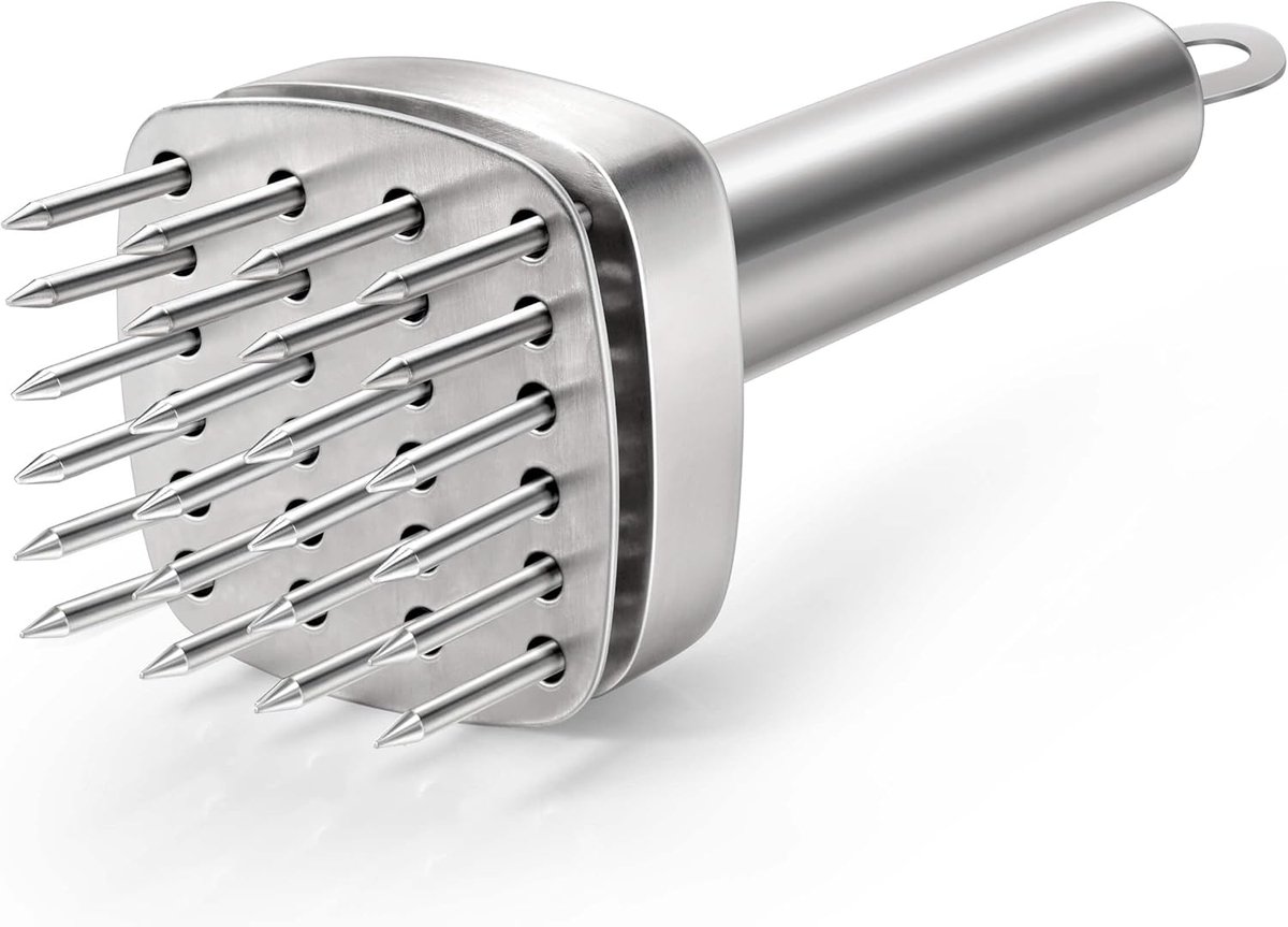 304 Rvs Vlees Tenderizer Naald Vlees Hamer Hamer Tool Pounder Voor Mals En Ponding Biefstuk, Rundvlees Varkensvlees Kip BBQ En Gevogelte