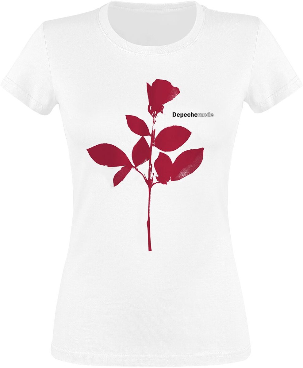 Depeche Mode Rose Dames T-shirt - wit - S