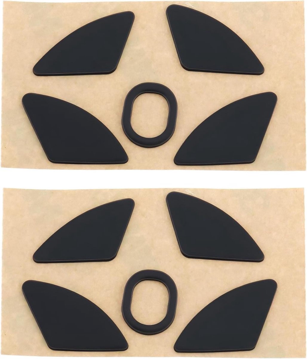 Muis Voetjes - Glijders Vervanging - Soepel Gamen - PTFE Materiaal - 0.6 mm - Zwart