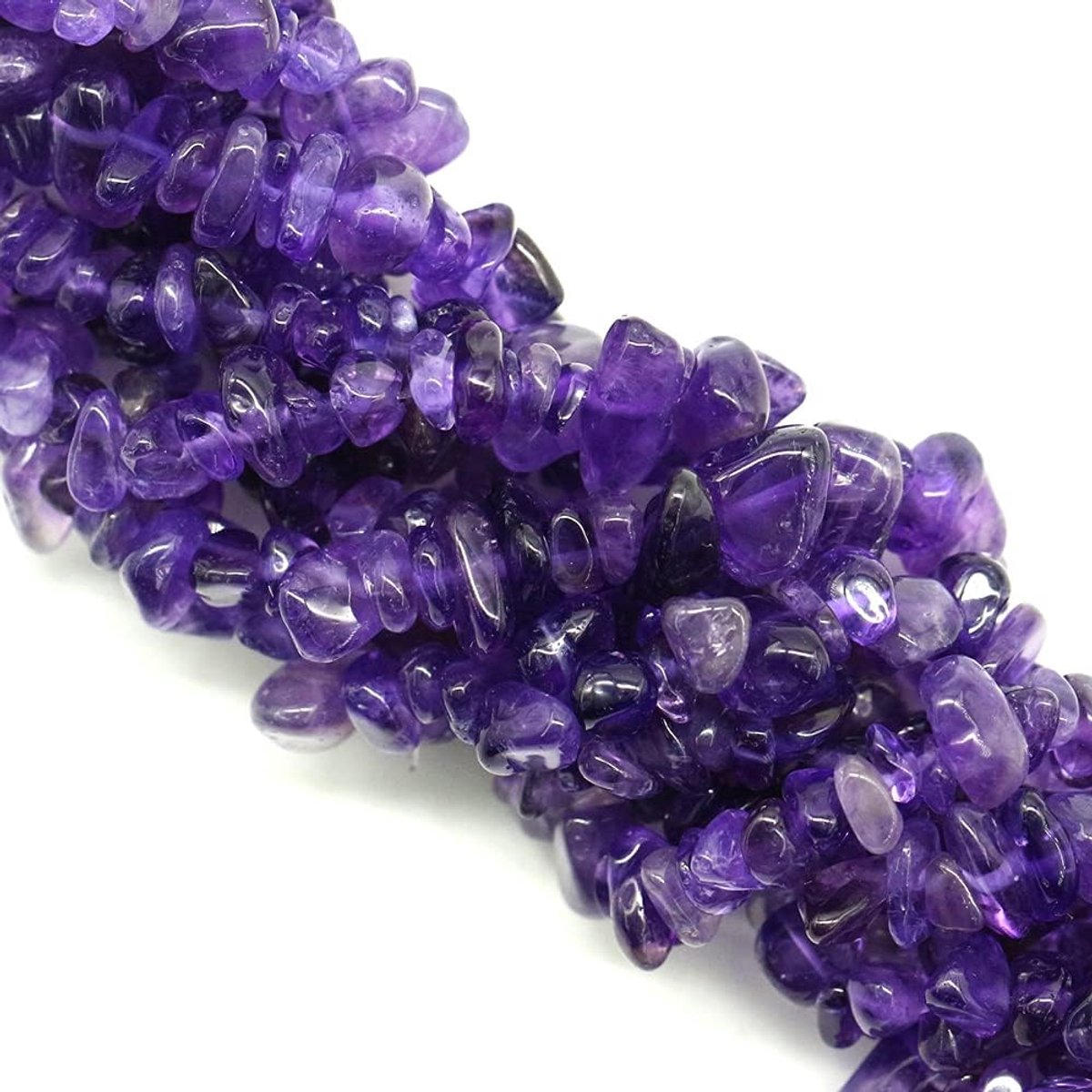 Kralen om te rijgen, kristallen edelstenen, stenen, kralenset voor armbanden, sieraden, zelf maken, set kettingen, oorbellen, knutselen, natuurlijk, geboord 5-8 mm
