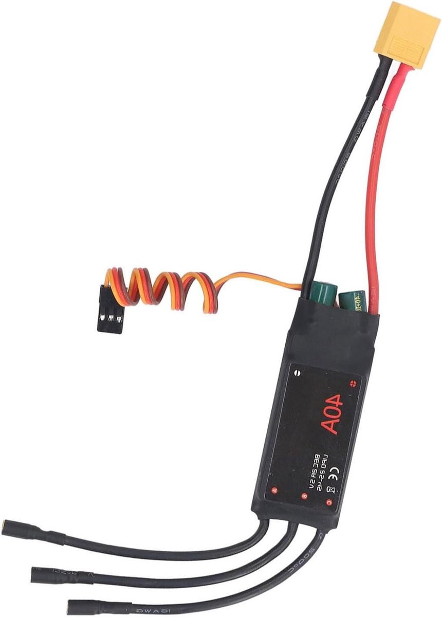 Borstelloze Motorsnelheidsregelaar - RC Regelaar - Vliegtuigen Besturen - Geoptimaliseerde Firmware - 40A - Zwart