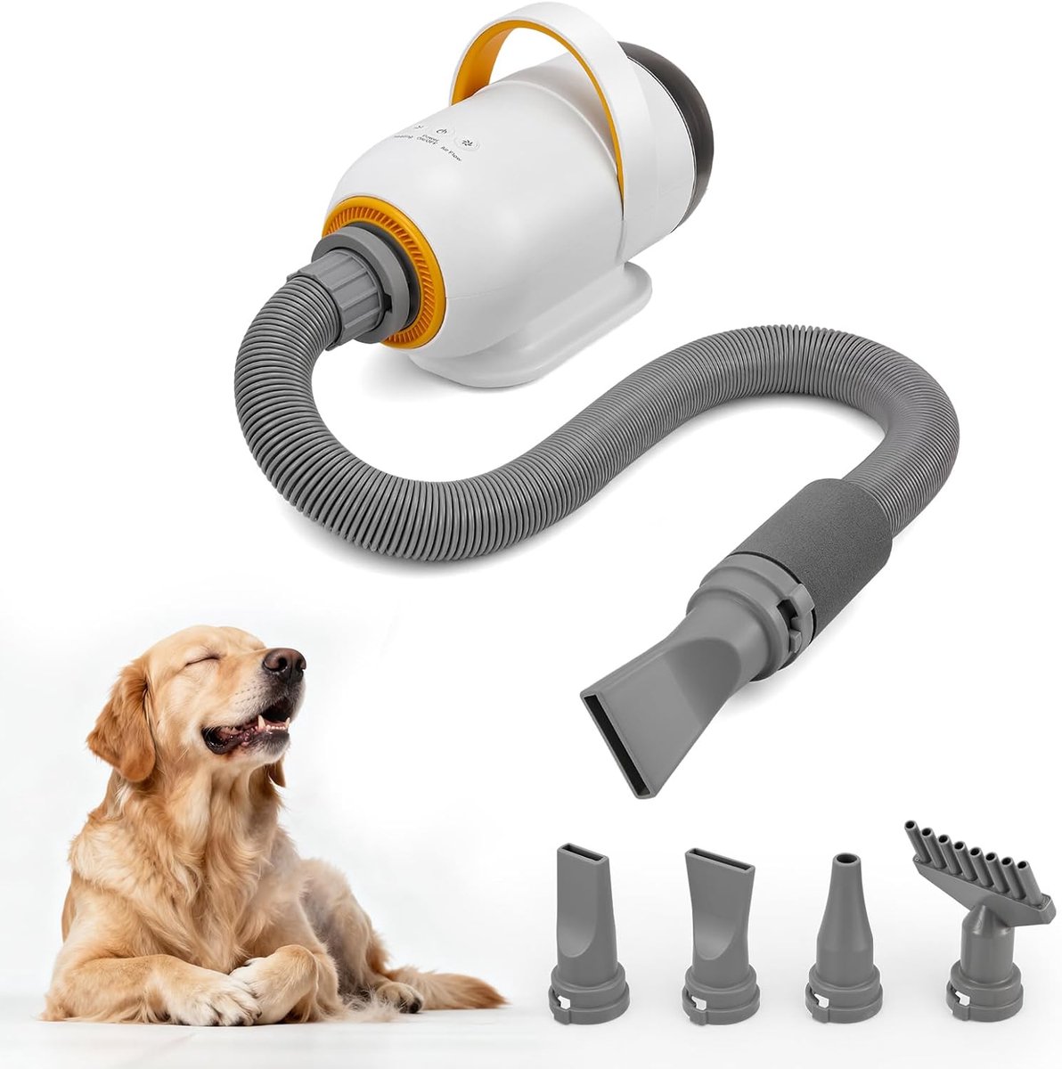 Asciugacapelli per cani, asciugacapelli for animali domestici con temperature and velocità regolabili, set per la - ShopVlot