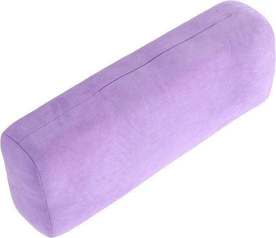 Meditatiekussen - Ondersteunend Kussen - Ontspanning en Yoga - Drievoudige Schuimkern - 65x25x15 cm - Paars — afbeelding 4